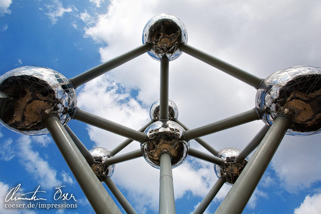Das Atomium, Wahrzeichen von Brüssel, Belgien.