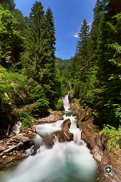 Wasserfall in der Groppensteinschlucht in Obervellach, &Ouml;sterreich.