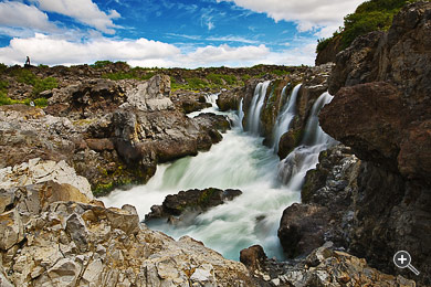 Wasserfall Barnabafoss in Island.
