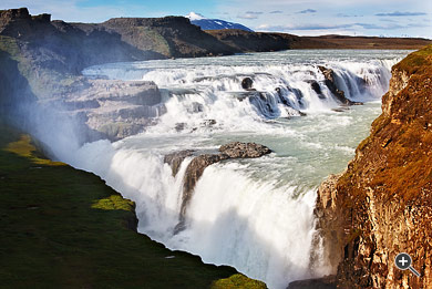 Wasserfall Gullfoss in Island.