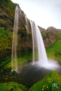 Wasserfall Seljalandsfoss in Island.