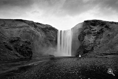 Wasserfall Skogarfoss in Island.