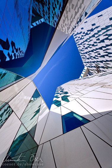 Moderne Architektur des Bella Sky Comwell Hotel Copenhagen in Kopenhagen, Dänemark.