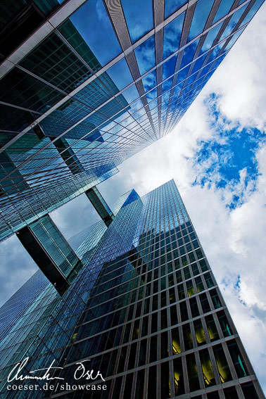 Hochhäuser Highlight Towers in München, Deutschland.