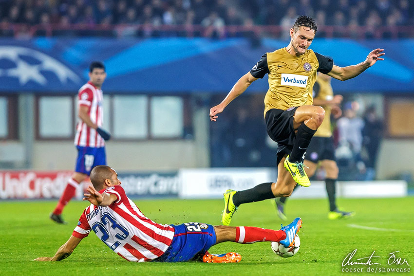 UEFA Champions League, FK Austria Wien - Atlético Madrid 0:3, 2013