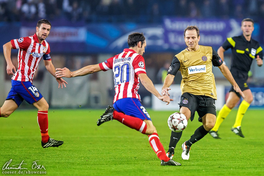 UEFA Champions League, FK Austria Wien - Atlético Madrid 0:3, 2013