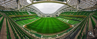 Panorama des Aviva-Stadions in Dublin, Irland.