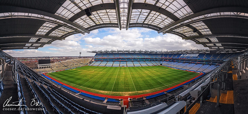 Panorama des Croke-Park-Stadions in Dublin, Irland.