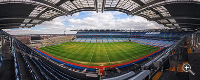Panorama des Croke-Park-Stadions in Dublin, Irland.