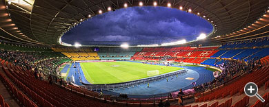 Panorama des Ernst-Happel-Stadions in Wien, &Ouml;sterreich.