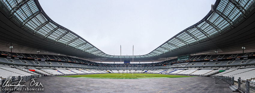 Panorama des Stade de France Stadions in Paris, Frankreich.