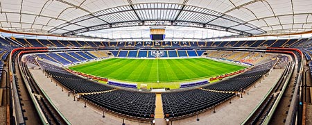 Panorama der Commerzbank Arena in Frankfurt, Deutschland
