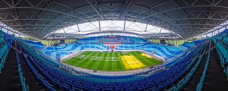 Panorama de Red Bull Arena in Leipzig, Deutschland