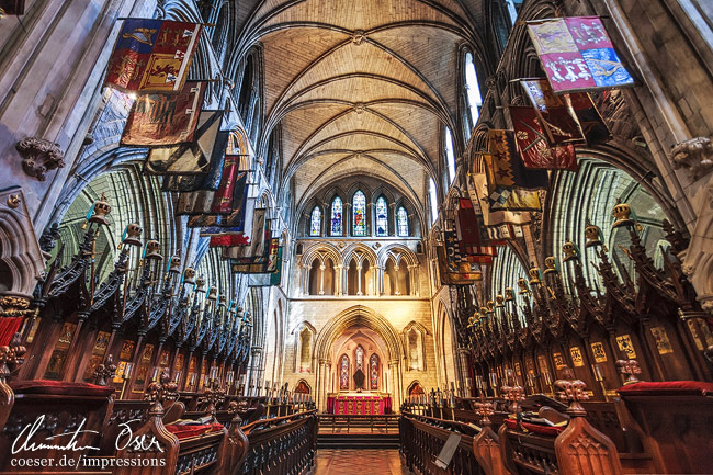 Innenansicht der St.-Patrick's-Kirche in Dublin, Ireland.