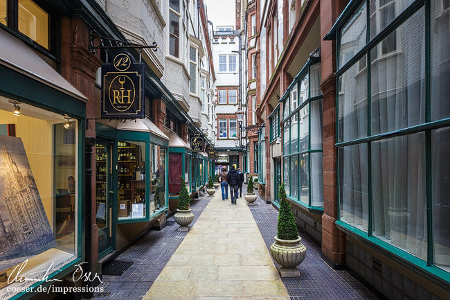 Die versteckte Sweeting Street, ein Geheimtipp in Liverpool in Liverpool, UK.