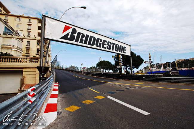 Teil der Formel-1-Strecke Circuit de Monaco.