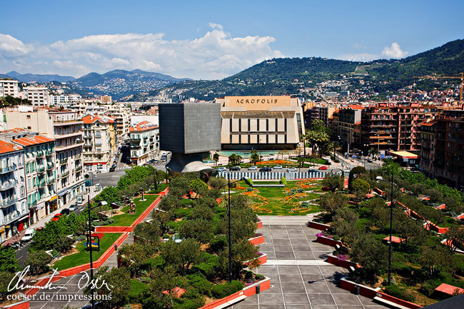 Das Acropolis Kongress- und Messezentrum in Nizza, Frankreich.