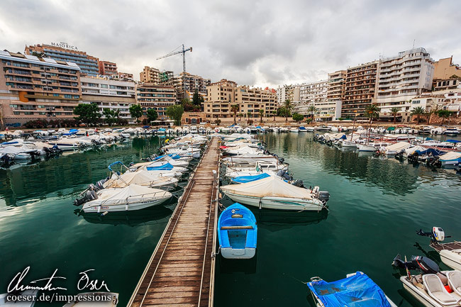 Ein Teil des Hafens in Palma de Mallorca, Spanien.