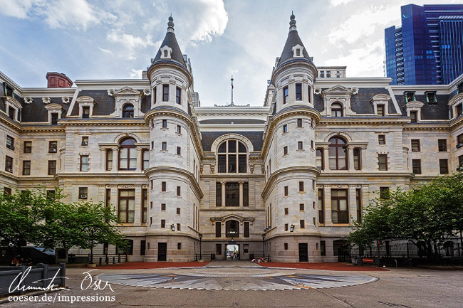 Der Innenhof des Rathauses von Philadelphia, USA.