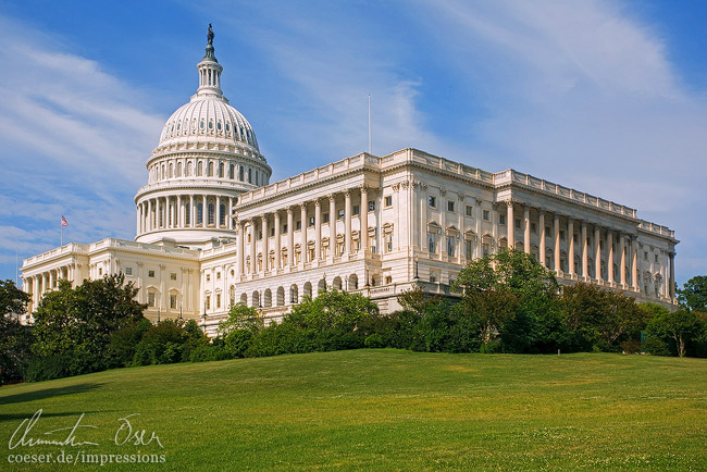 Das Kapitol, Sitz des Kongresses in Washington, USA.