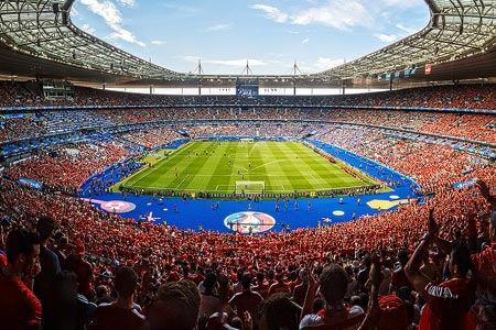 Panorama des Stadions Stade de France in Paris, Frankreich